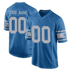Kooe Custom D.Lions Blue Vapor Untouchable Throwback Game Any Name & Numbers Stitched Jerseys