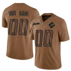 Kooe Custom D.Lions Brown Salute To Service Limited Stitched Jerseys