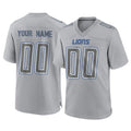 Kooe Custom D.Lions Gray Atmosphere Fashion Home Game Any Name & Numbers Stitched Jerseys
