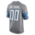 Kooe Custom D.Lions Gray Replica Game Stitched Jerseys