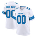 Kooe Custom D.Lions White Alternate Home Game Any Name & Numbers Stitched Jerseys
