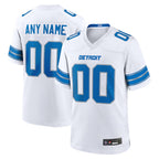 Kooe Custom D.Lions White Home Game Stitched Jerseys