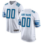 Kooe Custom D.Lions White Replica Game Stitched Jerseys