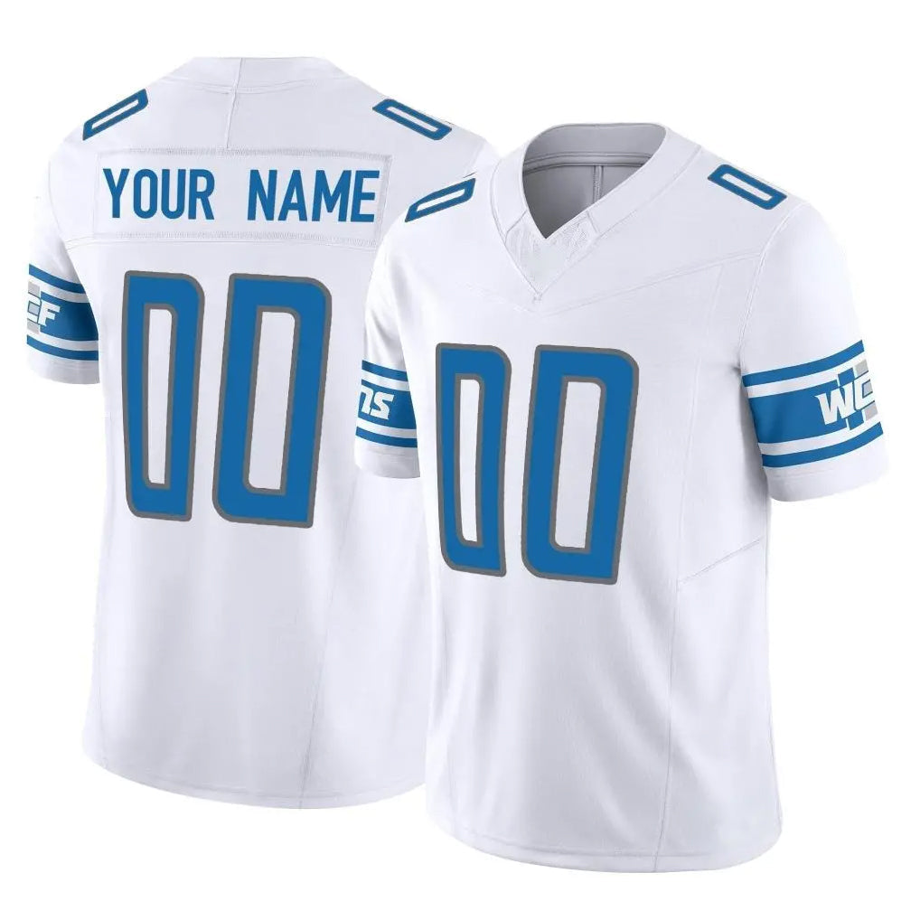 Kooe Custom D.Lions White Vapor F.U.S.E. Limited Home Game Any Name & Numbers Stitched Jerseys