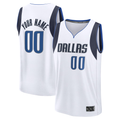 Kooe Custom D.Mavericks White Fast Break Jerseys - Association Edition