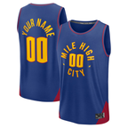 Kooe Custom D.Nuggets  Blue Fast Break Jerseys - Statement Edition