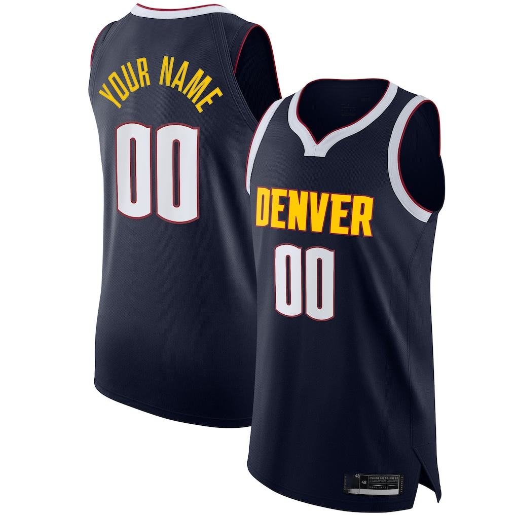 Kooe Custom D.Nuggets Navy 2020-21 Authentic Jerseys - Icon Edition