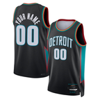 Kooe Custom D.Pistons Charcoal 202526 City Edition Swingman Jerseys
