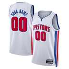 Kooe Custom D.Pistons White Swingman Jerseys - Association Edition
