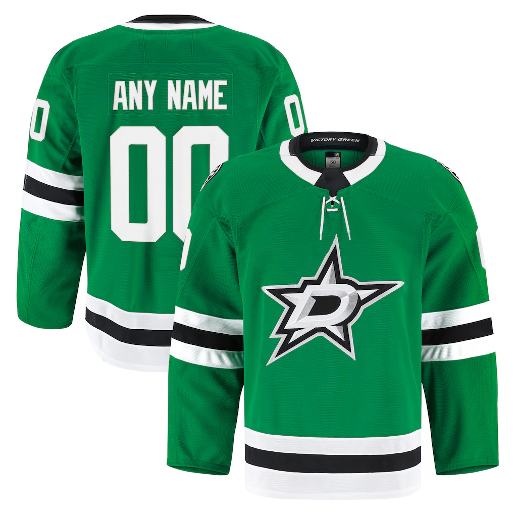 Kooe Custom D.Stars Kelly Green Home Authentic Pro Jerseys