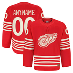 Kooe Custom D.Red wings Red Anniversary Authentic Pro Jerseys