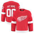 Kooe Custom D.Red wings Red Home Authentic Pro Jerseys