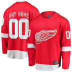 Kooe Custom D.Red wings Red Home Breakaway Jerseys