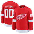 Kooe Custom D.Red wings Red Home Premium Jerseys
