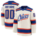 Kooe Custom E.Oilers Light Beige Alternate Premium Jerseys