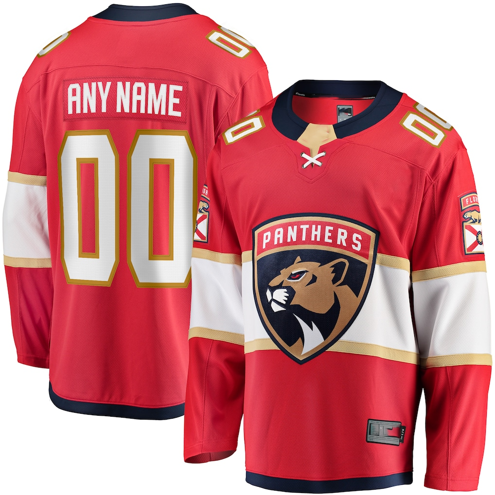 Kooe Custom F.Panthers Red Home Breakaway Jerseys