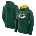 Kooe Custom GB.Packers Green Defender Pullover Hoodie Game Stitched Jerseys