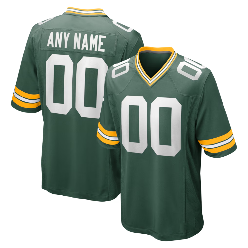 Kooe Custom GB.Packers Green Game Stitched Jerseys