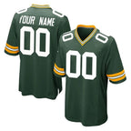 Kooe Custom GB.Packers Green Home Game Any Name & Numbers Stitched Jerseys