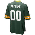 Kooe Custom GB.Packers Green Home Game Stitched Jerseys