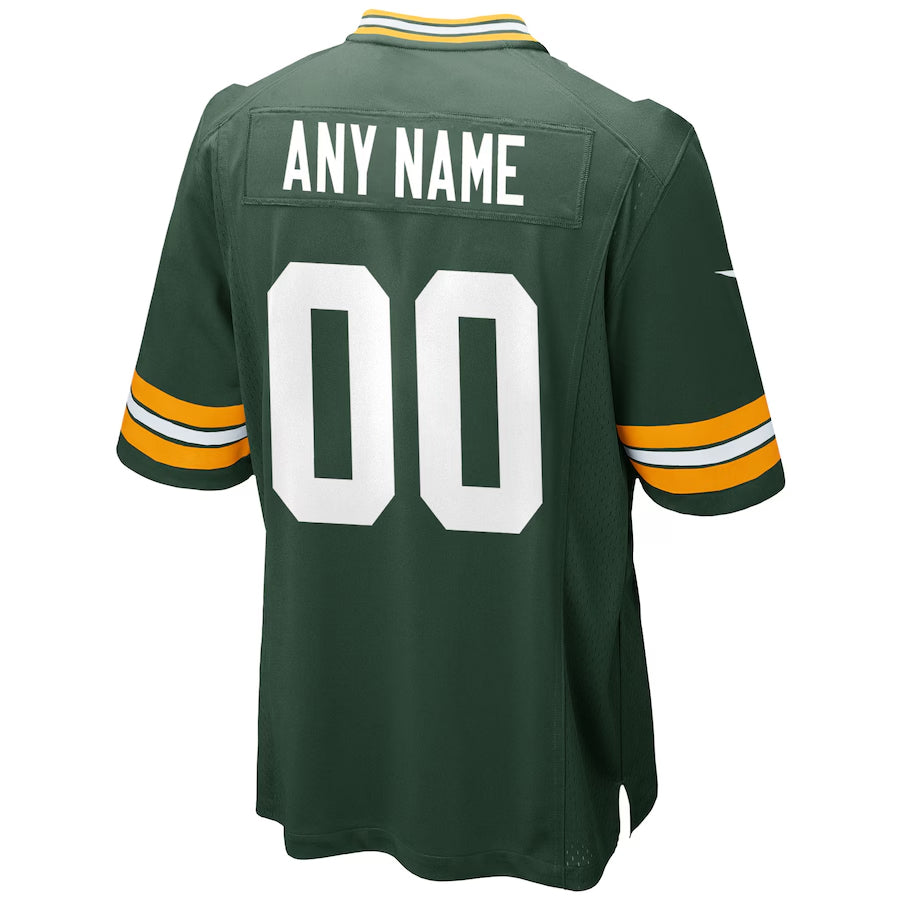 Kooe Custom GB.Packers Green Home Game Stitched Jerseys