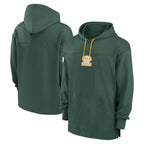 Kooe Custom GB.Packers Green Sideline Pullover Hoodie Stitched Jerseys