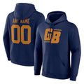 Kooe Custom GB.Packers Navy The 1923 Classic Pullover Hoodies Limited Game Any Name & Numbers Stitched Jerseys