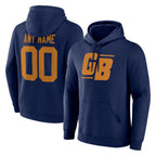 Kooe Custom GB.Packers Navy The 1923 Classic Pullover Hoodies Limited Game Any Name & Numbers Stitched Jerseys