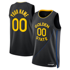 Kooe Custom G.State Warriors Black 2024-25 Swingman Jerseys - Statement Edition