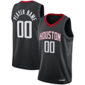 Kooe Custom H.Rockets Black Swingman Stitched Jerseys - Statement Edition