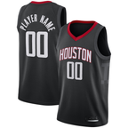 Kooe Custom H.Rockets Black Swingman Stitched Jerseys - Statement Edition