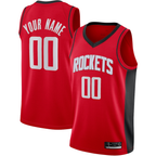 Kooe Custom H.Rockets Red Swingman Stitched Jerseys-Icon Edition