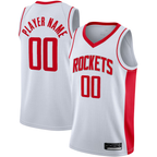Kooe Custom H.Rockets White 2020-2021 Swingman Stitched Jerseys-Association Edition