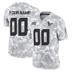 Kooe Custom H.Texans Arctic Camo Salute To Service Limited Game Any Name & Numbers Stitched Jerseys