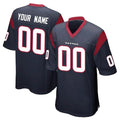 Kooe Custom H.Texans Navy Home Game Any Name & Numbers Stitched Jerseys