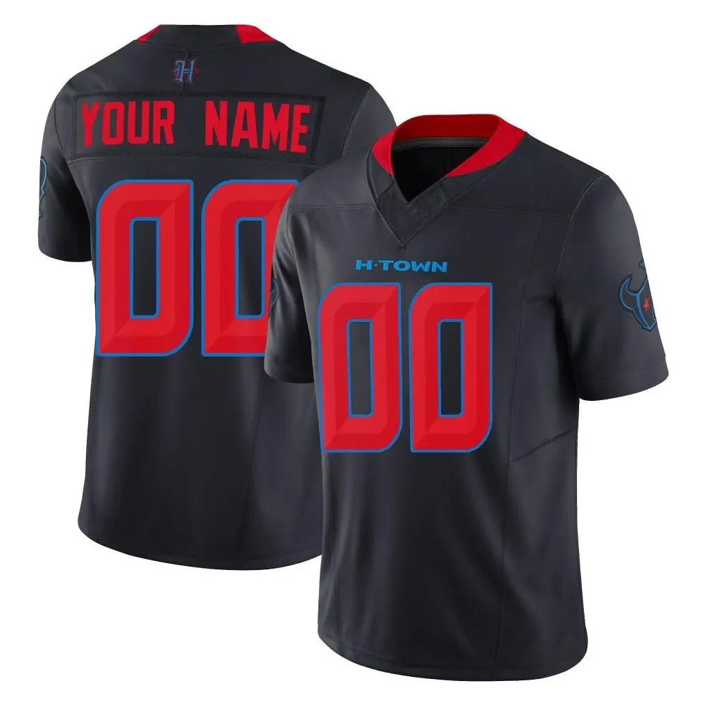 Kooe Custom H.Texans Navy Limited 2nd Alternate Vapor F.U.S.E. Home Game Any Name & Numbers Stitched Jerseys