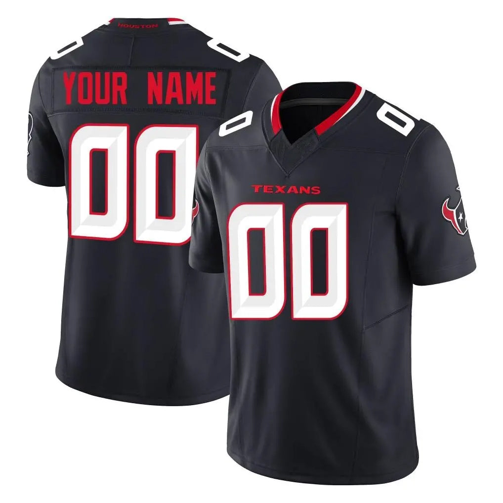 Kooe Custom H.Texans Navy Limited Alternate Vapor F.U.S.E. Home Game Any Name & Numbers Stitched Jerseys