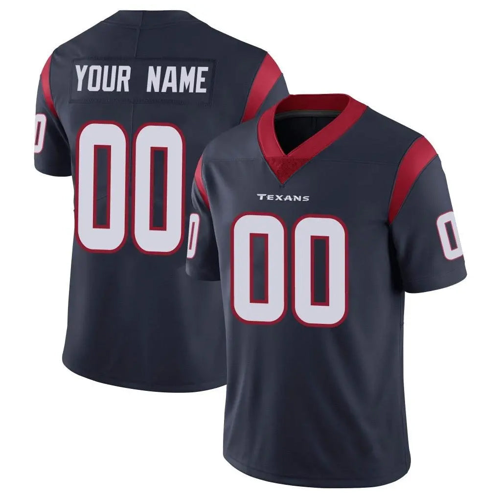 Kooe Custom H.Texans Navy Limited Vapor Untouchable Home Game Any Name & Numbers Stitched Jerseys