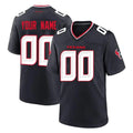 Kooe Custom H.Texans Navy Team Home Game Any Name & Numbers Stitched Jerseys