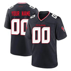 Kooe Custom H.Texans Navy Team Home Game Any Name & Numbers Stitched Jerseys
