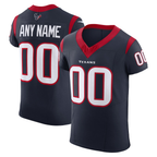 Kooe Custom H.Texans Navy Vapor F.U.S.E. Elite Stitched Jerseys