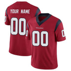 Kooe Custom H.Texans Red Limited Vapor Untouchable Home Game Any Name & Numbers Stitched Jerseys
