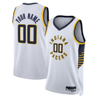 Kooe Custom I.Pacers White Swingman Jerseys - Association Edition