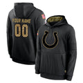 Kooe Custom IN.Colts Black Salute to Service Hoodies Limited Game Any Name & Numbers Stitched Jerseys