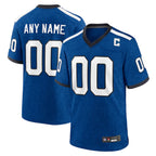 Kooe Custom IN.Colts Blue Indiana Nights Replica Game Stitched Jerseys