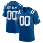 Kooe Custom IN.Colts Royal Game Stitched Jerseys