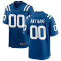 Kooe Custom IN.Colts Royal Replica Home Game Stitched Jerseys