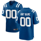 Kooe Custom IN.Colts Royal Replica Home Game Stitched Jerseys