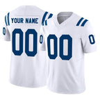 Kooe Custom IN.Colts White Limited Vapor F.U.S.E. Home Game Any Name & Numbers Stitched Jerseys