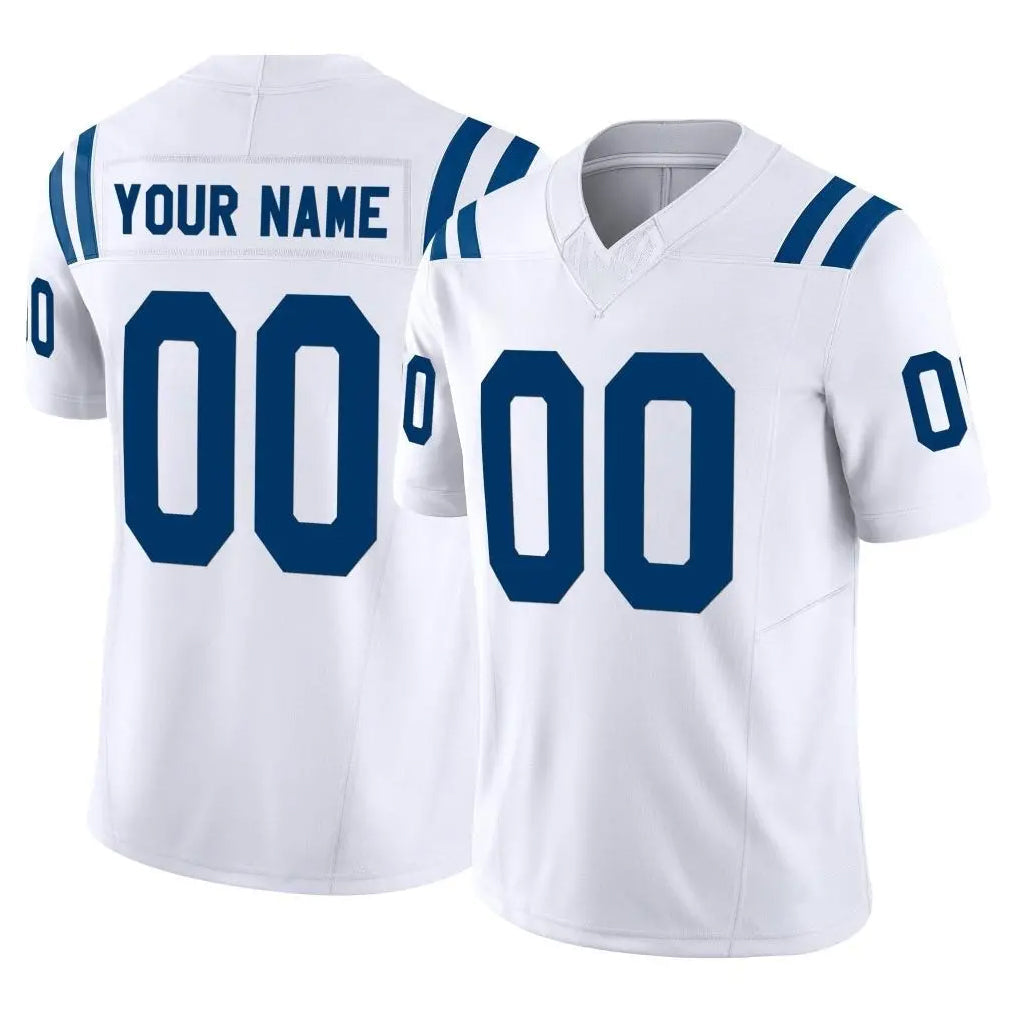 Kooe Custom IN.Colts White Limited Vapor F.U.S.E. Home Game Any Name & Numbers Stitched Jerseys